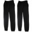 2 db Fruit of the Loom F52, férfi, zsebes jogging alsó, fekete-S