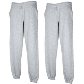   2 db Fruit of the Loom F52, férfi, zsebes jogging alsó, szürke - XXL