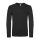 B&C EXACT 150 unisex hosszú ujjú póló B03E, Black-S
