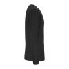 B&C EXACT 150 unisex hosszú ujjú póló B03E, Black-S