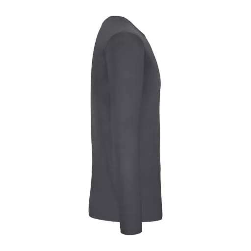 B&C EXACT 150 unisex hosszú ujjú póló B03E, Dark Grey-L