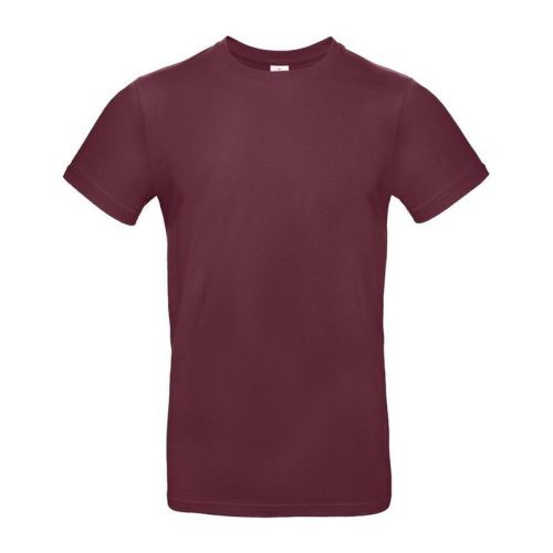 B&C B04E Exant 190 kereknyakú póló, burgundy - XL