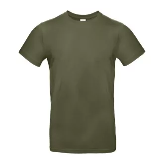 B&C B04E Exant 190 kereknyakú póló, urban khaki - M