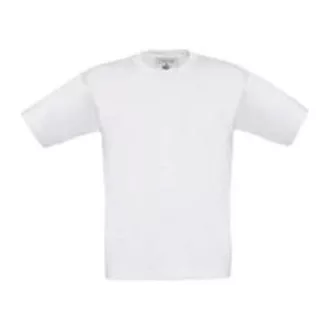 B&C gyerek rövid ujjú, környakas póló B07, White-3/4