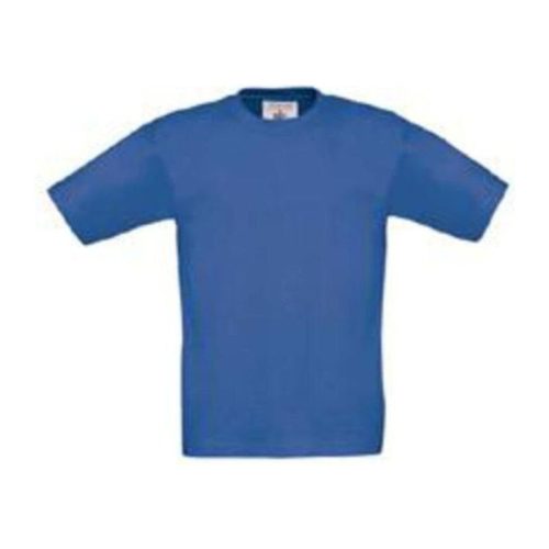 B&C gyerek rövid ujjú, környakas póló B07, Royal Blue-7/8