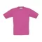 B&C gyerek rövid ujjú, környakas póló B07, Fuchsia-12/14