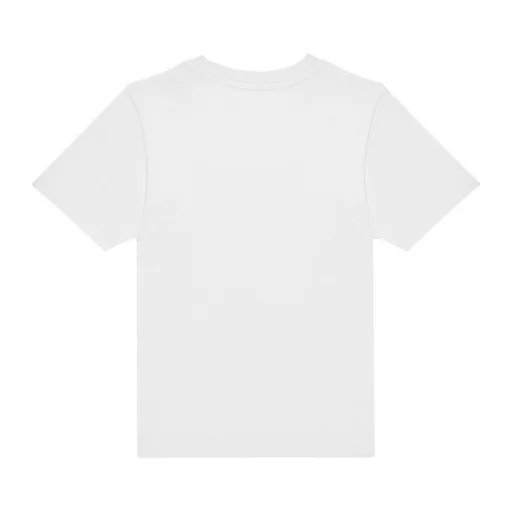 B&C gyerek rövid ujjú, környakas póló B07E, White-3/4