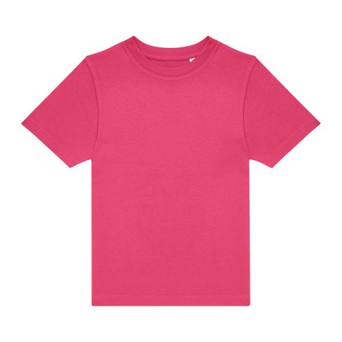 B&C gyerek rövid ujjú, környakas póló B07E, Fuchsia-7/8