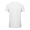B&C lezser szabású minősített biopamut férfi póló BD62, White-M