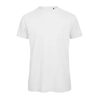   B&C lezser szabású minősített biopamut férfi póló BD62, White-2XL
