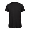 B&C lezser szabású minősített biopamut férfi póló BD62, Black-M
