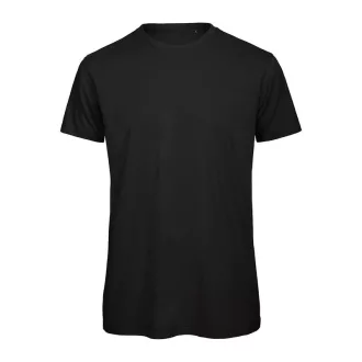   B&C lezser szabású minősített biopamut férfi póló BD62, Black-M