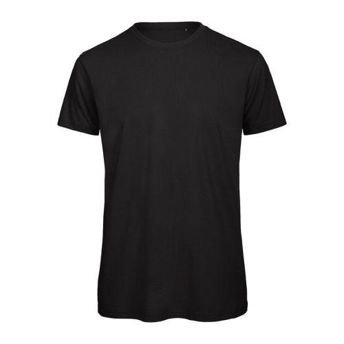B&C lezser szabású minősített biopamut férfi póló BD62, Black-M