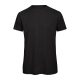 B&C lezser szabású minősített biopamut férfi póló BD62, Black-M