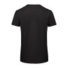 B&C lezser szabású minősített biopamut férfi póló BD62, Black-M