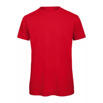   B&C lezser szabású minősített biopamut férfi póló BD62, Red-M