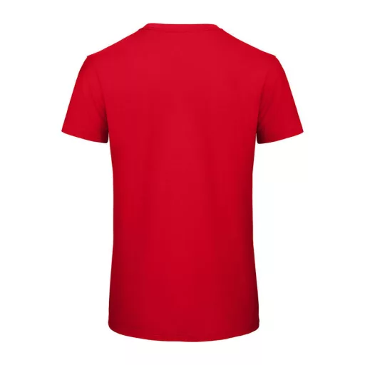 B&C lezser szabású minősített biopamut férfi póló BD62, Red-XL