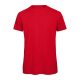 B&C lezser szabású minősített biopamut férfi póló BD62, Red-3XL