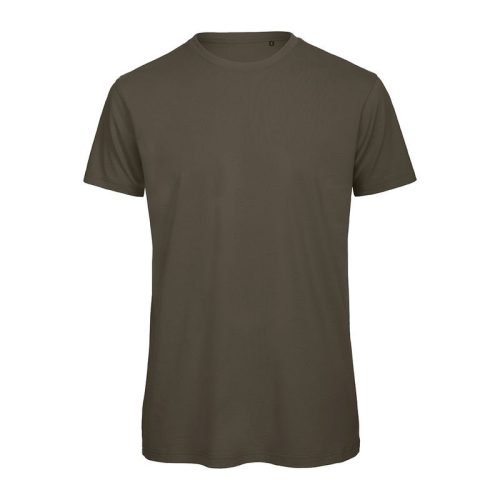 B&C lezser szabású minősített biopamut férfi póló BD62, Khaki-2XL