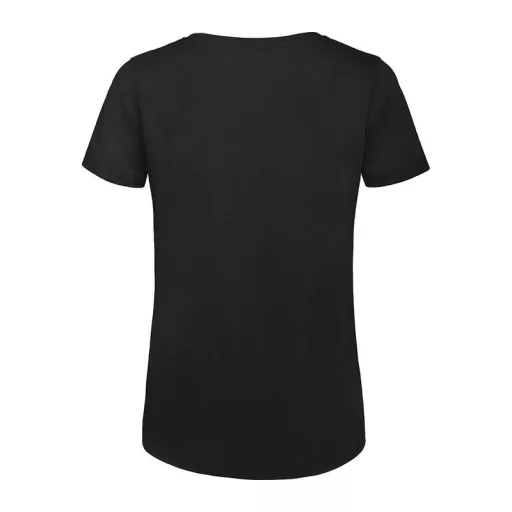 B&C lezser szabású minősített Női biopamut póló BD63, Black-M