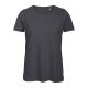 B&C lezser szabású minősített Női biopamut póló BD63, Dark Grey-L