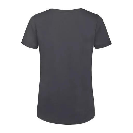 B&C lezser szabású minősített Női biopamut póló BD63, Dark Grey-L