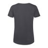 B&C lezser szabású minősített Női biopamut póló BD63, Dark Grey-XS