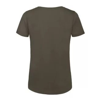   B&C lezser szabású minősített Női biopamut póló BD63, Khaki-M