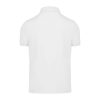 B&C modern, klasszikus stílusú, előzsugorított galléros férfi pamut póló O01, White-S