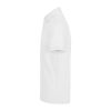 B&C modern, klasszikus stílusú, előzsugorított galléros férfi pamut póló O01, White-S