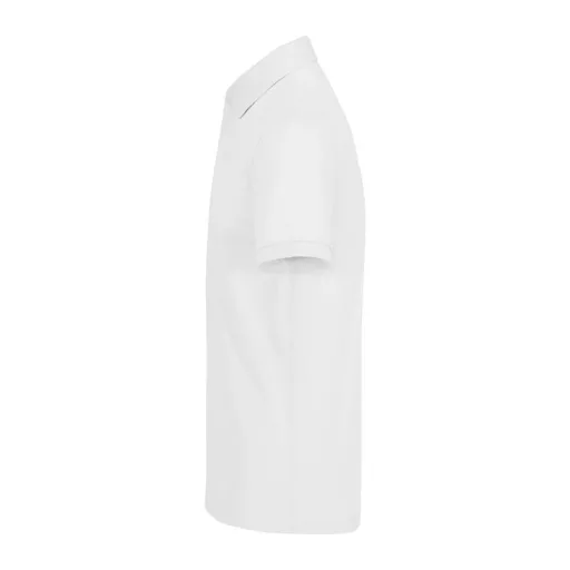 B&C modern, klasszikus stílusú, előzsugorított galléros férfi pamut póló O01, White-2XL