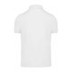 B&C modern, klasszikus stílusú, előzsugorított galléros férfi pamut póló O01, White-3XL