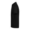 B&C modern, klasszikus stílusú, előzsugorított galléros férfi pamut póló O01, Black-S