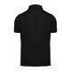 B&C modern, klasszikus stílusú, előzsugorított galléros férfi pamut póló O01, Black-4XL