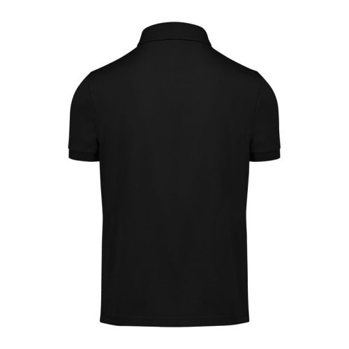 B&C modern, klasszikus stílusú, előzsugorított galléros férfi pamut póló O01, Black-5XL