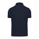 B&C modern, klasszikus stílusú, előzsugorított galléros férfi pamut póló O01, Navy-XL
