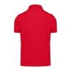 B&C modern, klasszikus stílusú, előzsugorított galléros férfi pamut póló O01, Red-S