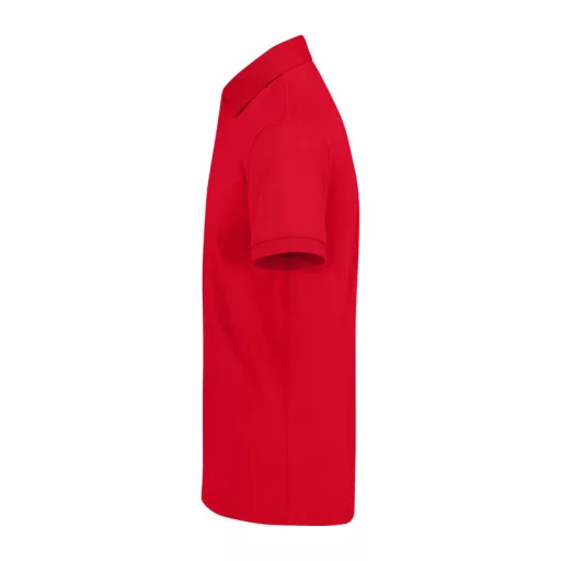 B&C modern, klasszikus stílusú, előzsugorított galléros férfi pamut póló O01, Red-L