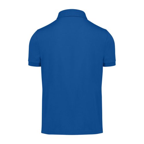 B&C modern, klasszikus stílusú, előzsugorított galléros férfi pamut póló O01, Royal Blue-S