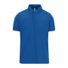 B&C modern, klasszikus stílusú, előzsugorított galléros férfi pamut póló O01, Royal Blue-S