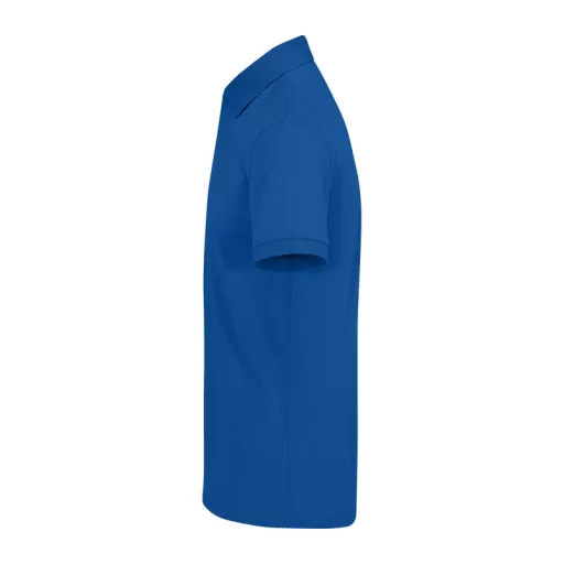 B&C modern, klasszikus stílusú, előzsugorított galléros férfi pamut póló O01, Royal Blue-M