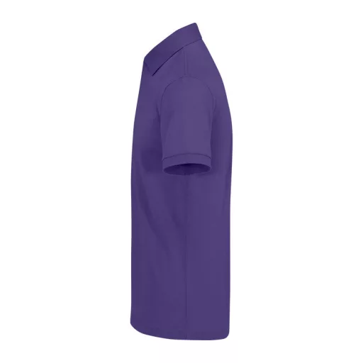 B&C modern, klasszikus stílusú, előzsugorított galléros férfi pamut póló O01, Radiant Purple-S
