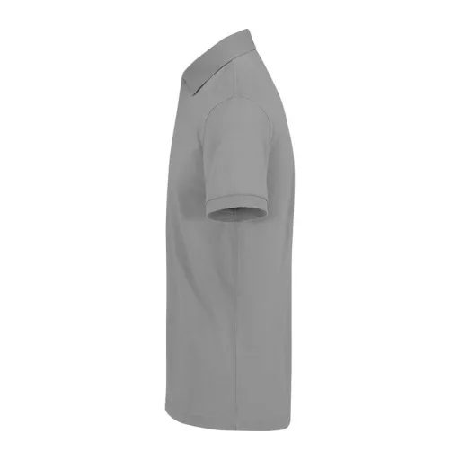B&C modern, klasszikus stílusú, előzsugorított galléros férfi pamut póló O01, Sport Grey-M