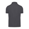 B&C modern, klasszikus stílusú, előzsugorított galléros férfi pamut póló O01, Dark Grey-S
