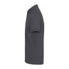 B&C modern, klasszikus stílusú, előzsugorított galléros férfi pamut póló O01, Dark Grey-S