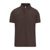 B&C modern, klasszikus stílusú, előzsugorított galléros férfi pamut póló O01, Roasted Coffe-S