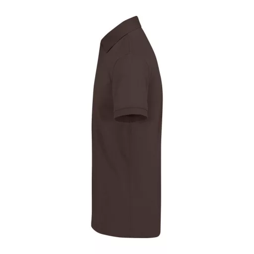 B&C modern, klasszikus stílusú, előzsugorított galléros férfi pamut póló O01, Roasted Coffe-2XL