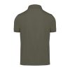 B&C modern, klasszikus stílusú, előzsugorított galléros férfi pamut póló O01, Camo Green-S