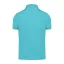 B&C modern, klasszikus stílusú, előzsugorított galléros férfi pamut póló O01, Meta Turquoise-S