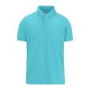 B&C modern, klasszikus stílusú, előzsugorított galléros férfi pamut póló O01, Meta Turquoise-S